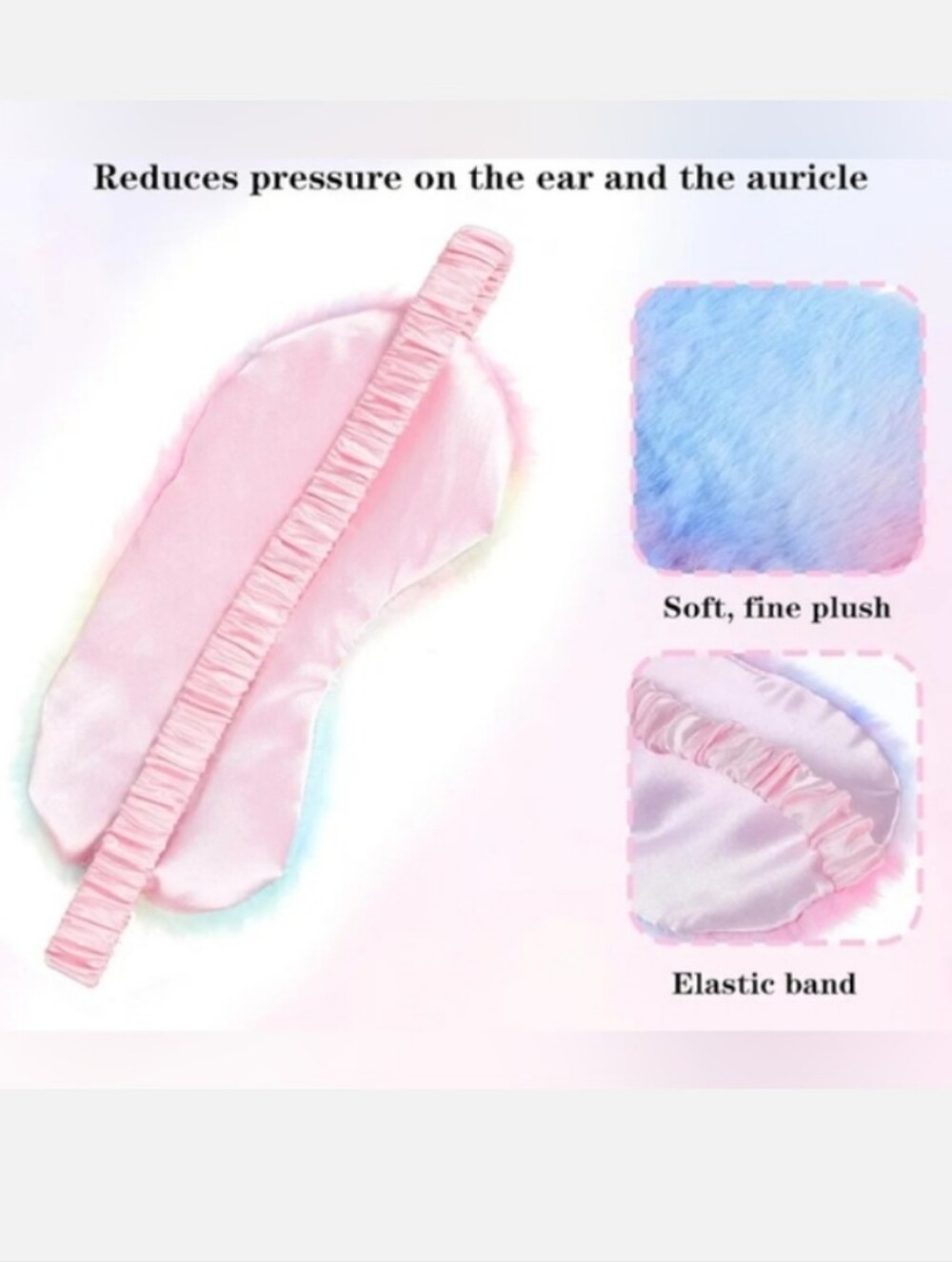 Tie Dye Plush Sleep Mask - Picture 6 of 8